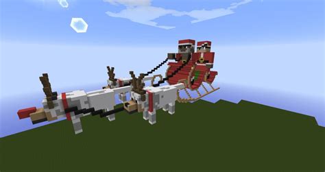 Christmas Reindeer Sleigh Download Minecraft Project