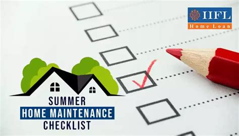 Summer Home Maintenance Checklist Iifl Finance