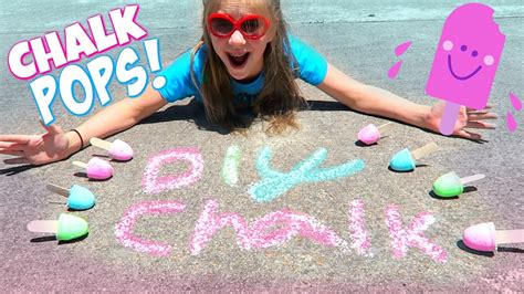 Diy Chalk Pops Make Sidewalk Chalk Popsicles Youtube