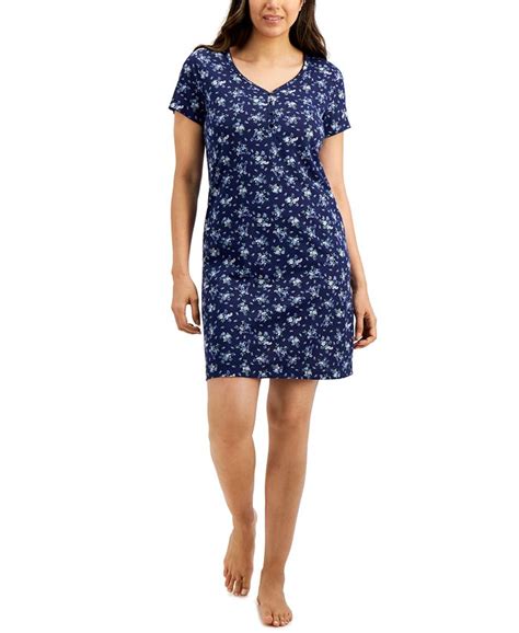 Charter Club Short Sleeve Cotton Nightgown Created For Macys