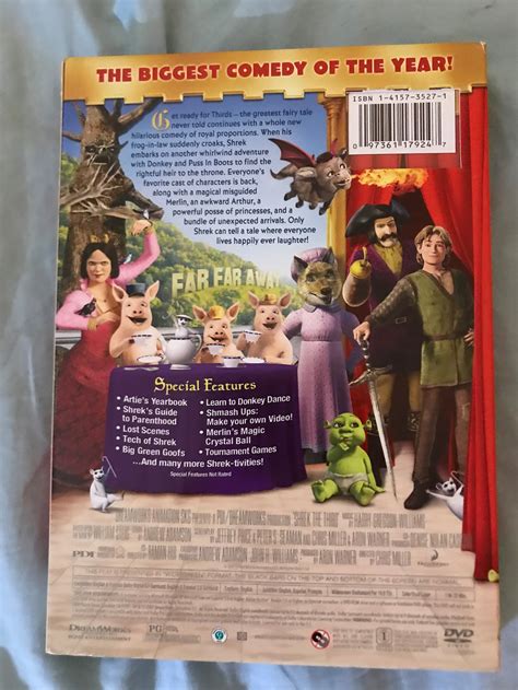 Shrek The Third Dvd 2007 Etsy Uk