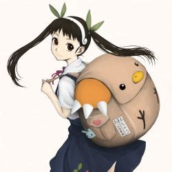 Hachikuji Mayoi Kabukimonogatari Monogatari Series Animated Animated Gif Lowres Girl