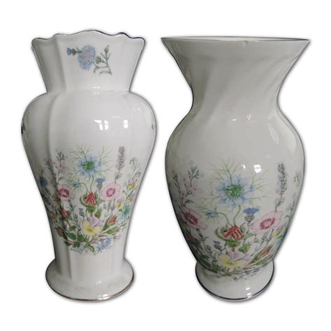 Pair Aynsley Wild Tudor Vases