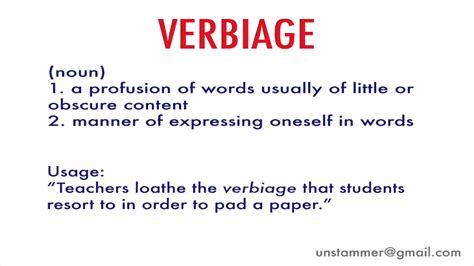 How To Pronounce Verbiage Youtube