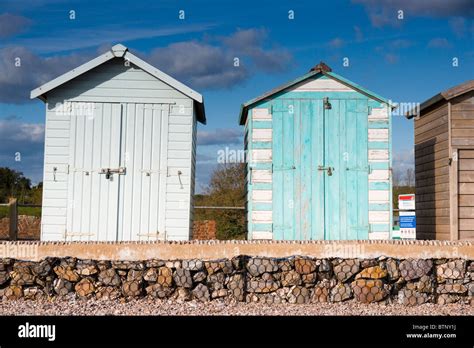 Beach Huts In Budleigh Salterton Devon England Stock Photo Alamy