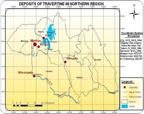 Map Illustrating Limestone Deposits In Northern Region Download