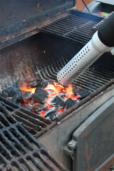 They then place the pot over a gas burner for about 25 minutes until the coals are ready. How to Light a Charcoal Grill Fast - Erin Spain