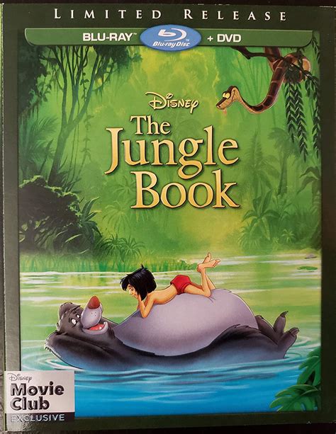 The Jungle Book Blu Raydvd Limited Release Disney Movie Club Exclusive