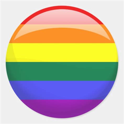 Lgbt Pride Flag Classic Round Sticker Uk