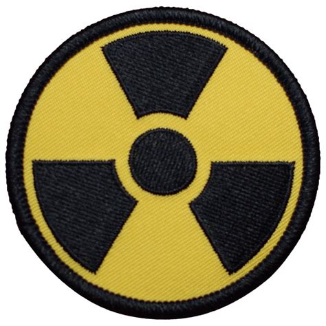 Radiation Patch Radioactive Nuclear Waste Uranium Hazard 25 Iron
