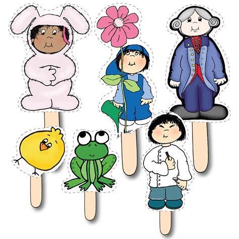 How To Make Stick Puppets With Clipart Karens Kids Clip Art Blog