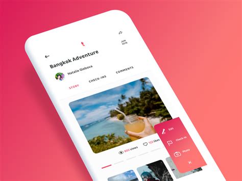 If you love blogging or. Travelbook iOS App by Nimble | Dribbble | Dribbble