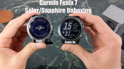 Garmin Fenix 7x Unboxing And First Look Compared To Fenix 6x Sapphire Youtube