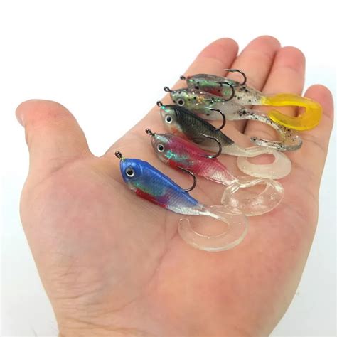 Pcs Fishing Lure Set Soft Lures Mm Length G Weight Bait With