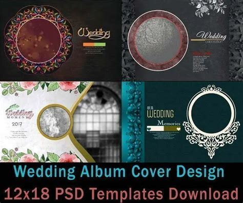 Indian Wedding Album Cover Design 17x24 Psd Templates Wix Studio Pk