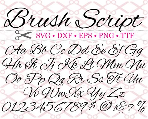 Brush Script Calligraphy Font Monogram Svg Dxf Eps Png Lupon Gov Ph