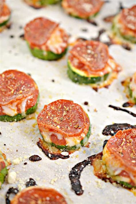 The Easiest Zucchini Pizza Bites Recipe Oh So Foodie