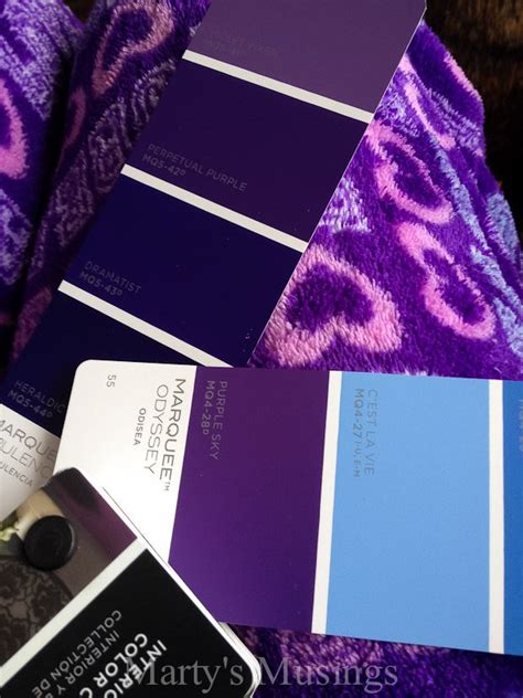 Colorfully behr blog is a place to share and experience color firsthand through paint, art, interiors, exteriors, diys, food, fashion, travel and culture. Accent Wall Colors Behr Perpetual Purple - Marty's Musings | Accent wall colors, Wall color ...