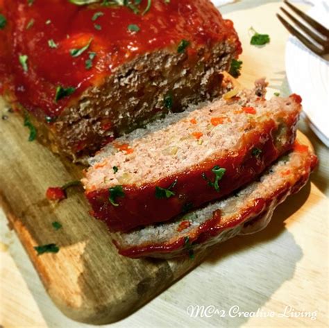 Loaded Meatloaf With Balsamic Glaze Recipe Meatloaf Balsamic Glaze
