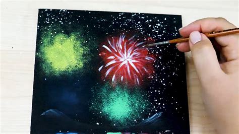 How To Paint Fireworks Acrylic