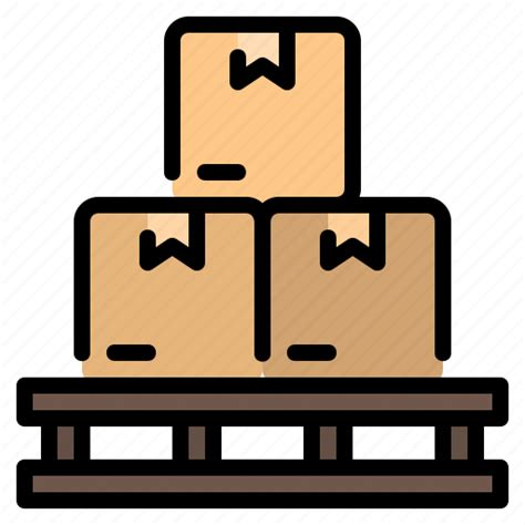 Box Boxes Cardboard Package Pallet Stocks Warehouse Icon