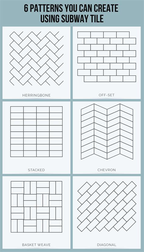 6 Patterns You Can Create Using Subway Tile Tileist By Tilebar