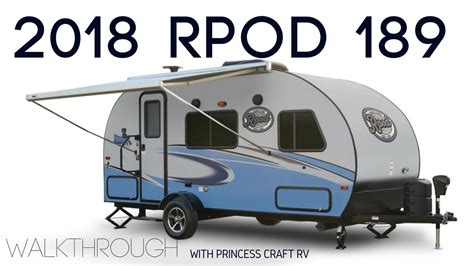 These little trailers are the darnest things. 2018 RPOD 189 Travel Trailer Walkthrough with Princess ...