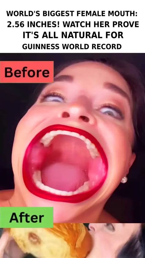 Woman Who Won The Guinness World Record For Largest Mouth Reveals