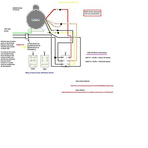 Single Phase Motor Wiring Schematic