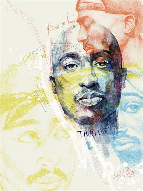 Great Rapper Illustrations On Behance Tupac Art Tupac Art Print