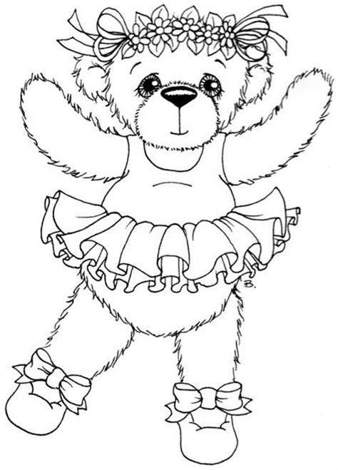 Apart from the images which display real ballerinas, these coloring pages also include barbie dolls and teddy bears performing the steps which shall keep the subject matter enjoyable for your child. Beccy's Place: Ballerina Bear