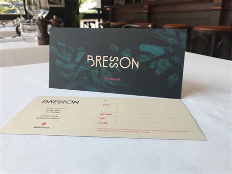 Check spelling or type a new query. Gift Voucher - Bresson Restaurant