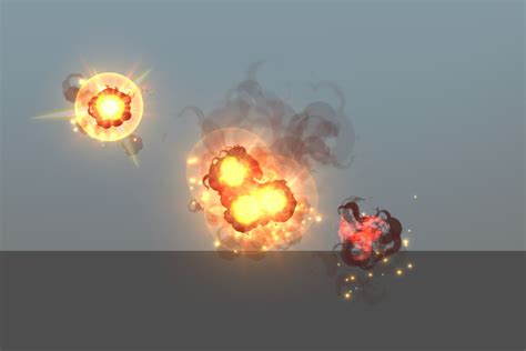 2d Stylized Explosion Vfx Fire And Explosions Unity Asset Store