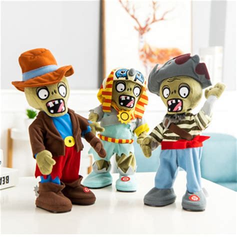 New Electronic Plush Toys Plants Vs Zombies Singing And Dancing 35cm