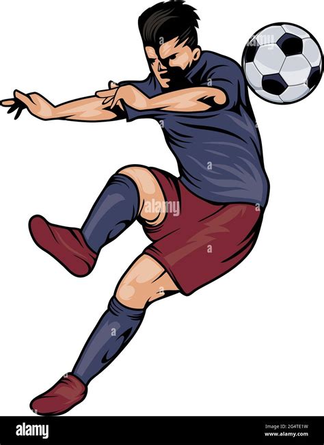 Soccer Sport Player Avatar Character Stock Vector Image And Art Alamy