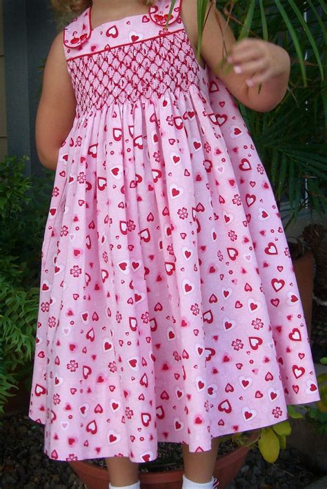 Valentine Smocked Dress Smocking Fashion Smocked Baby Dresses Kids
