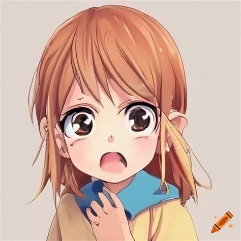 Cute Anime Kid Blushing And Looking Shocked On Craiyon