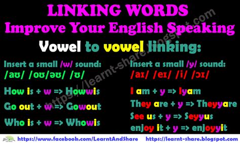 Vowel To Vowel Linking Sounds Improve English Speaking How To Speak