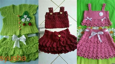 Top Class And Trendy Summer Crochet Baby Girls Skirts And Top Design