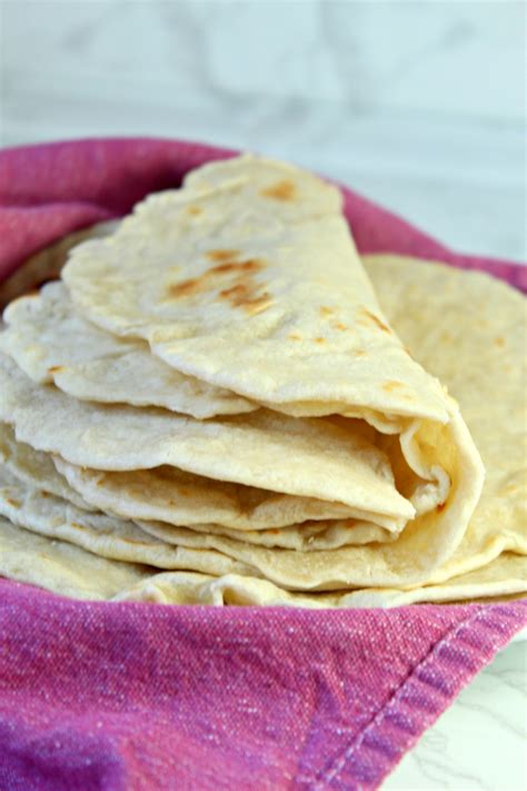 Perfect Homemade Flour Tortillas Only 5 Ingredients Recipe Flour
