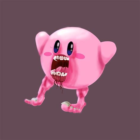 Horror Kirby Digital Art By Royal Poff
