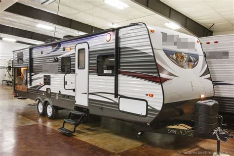 Looking for camping travel trailers with bunks and outside kitchens? New 2015 30DBSS Slide Out Bunkhouse Travel Trailer Outdoor ...