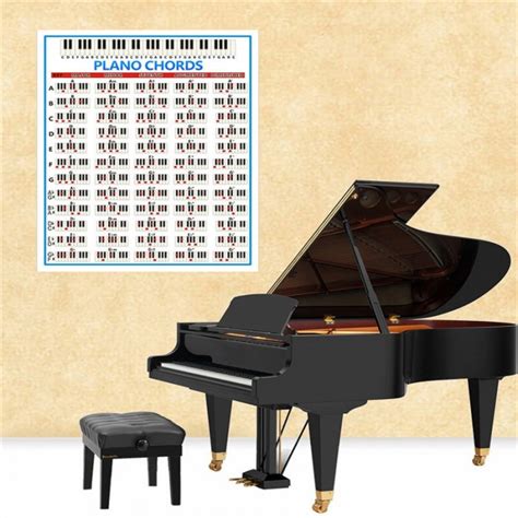Debbie Chord 10 88 Key Piano Chord Chart Poster Piano Fingering Guide