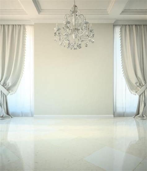 White Crystal Chandelier Curtains Photography Backdrops