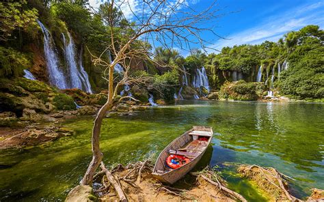 Waterfall Kravice In Bosnia And Herzegovina Beautiful Nature Bosnian