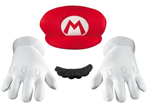 Super Mario Bros Mario Hat And Mustache Kit