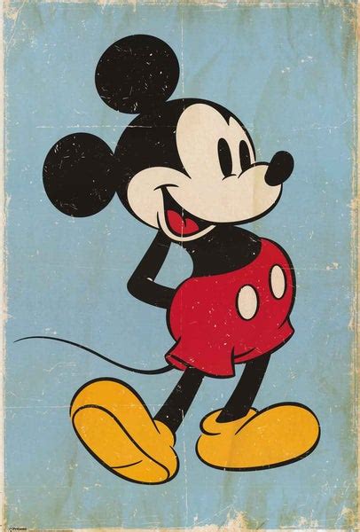 Mickey Mouse Classic Portrait Poster 24x36 Bananaroad