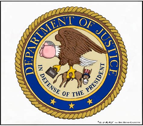 New Department Of Justice Seal Cartoon Movement