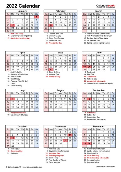 Free 2022 Printable Calendars Free Letter Templates