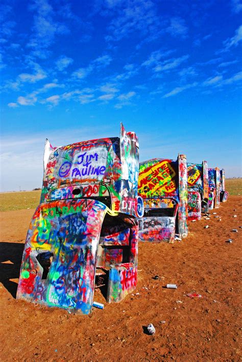 Version 2 of tommy singing jump in the caddillac. Blam Photo: Cadillac Ranch, Amarillo Tx.